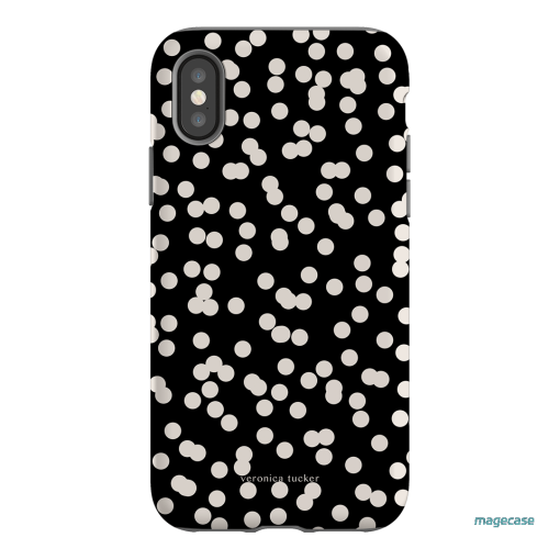 Mini Confetti Noir Printed Phone Cases iPhone XS / Armoured by Veronica Tucker - The Dairy