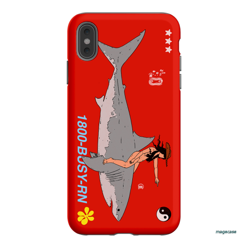 1800-Busy Rn in Red Printed Phone Cases iPhone XS Max / Armoured by Easty Beasty - The Dairy