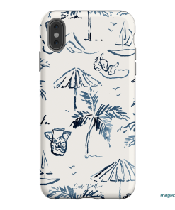 Balmy Blue Printed Phone Cases iPhone XS Max / Armoured by Cass Deller - The Dairy