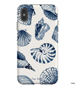 Blue Shells Printed Phone Cases iPhone XS Max / Armoured by Cass Deller - The Dairy