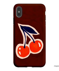 Cherries Printed Phone Cases iPhone XS Max / Armoured by Studio Bon - The Dairy