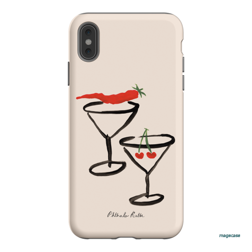 Chilli Cherry Printed Phone Cases by Phthalo Ruth - The Dairy