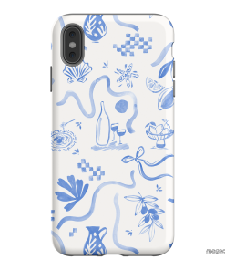 Mediterranean Wave Printed Phone Cases iPhone XS Max / Armoured by Charlie Taylor - The Dairy