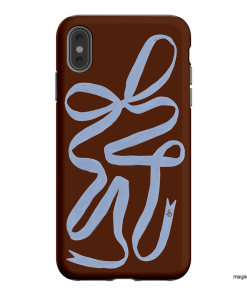 Mocha Ribbon Printed Phone Cases iPhone XS Max / Armoured by Jasmine Dowling - The Dairy