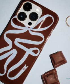 Mocha Ribbon Printed Phone Cases by Jasmine Dowling - The Dairy