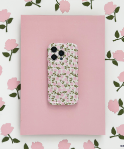 Wavy Phone Case - Buy Me Roses Baby Pink