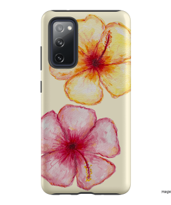 Hibiscus Flower Yellow Printed Phone Cases Samsung Galaxy S20 FE / Armoured by BG. Studio - The Dairy