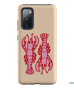 Lobster Love Peach Printed Phone Cases Samsung Galaxy S20 FE / Armoured by The Dairy - The Dairy