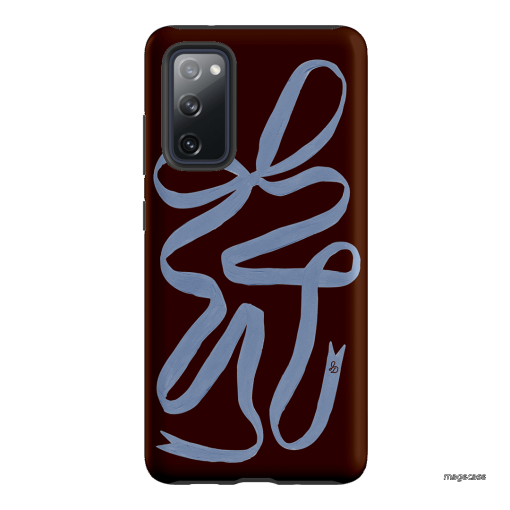 Mocha Ribbon Printed Phone Cases Samsung Galaxy S20 FE / Armoured by Jasmine Dowling - The Dairy