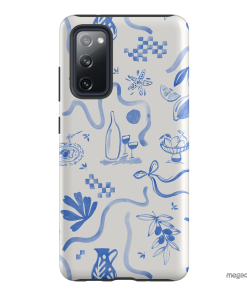 Mediterranean Wave Printed Phone Cases Samsung Galaxy S20 FE / Armoured by Charlie Taylor - The Dairy