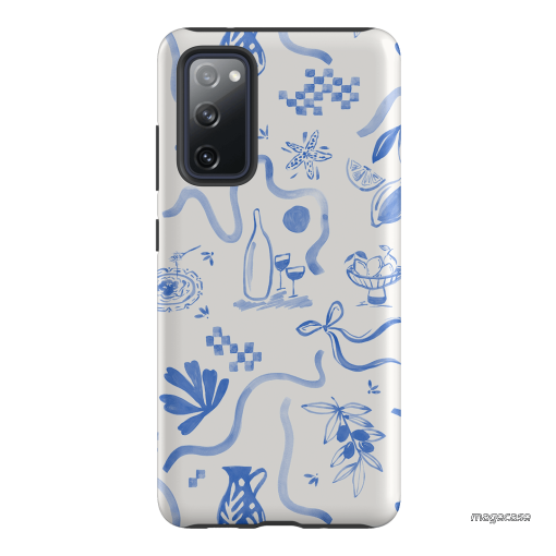 Mediterranean Wave Printed Phone Cases Samsung Galaxy S20 FE / Armoured by Charlie Taylor - The Dairy