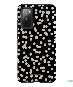 Mini Confetti Noir Printed Phone Cases Samsung Galaxy S20 FE / Armoured by Veronica Tucker - The Dairy