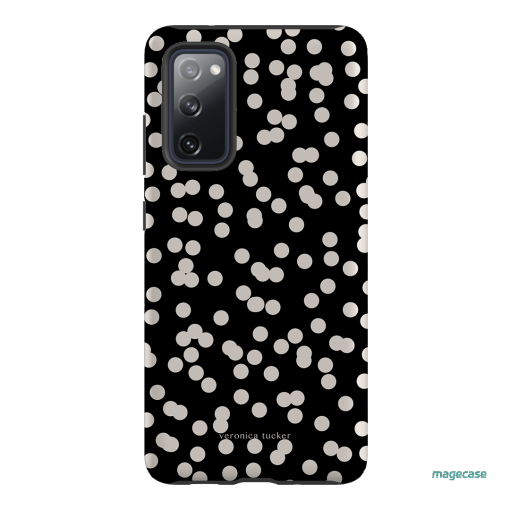 Mini Confetti Noir Printed Phone Cases Samsung Galaxy S20 FE / Armoured by Veronica Tucker - The Dairy