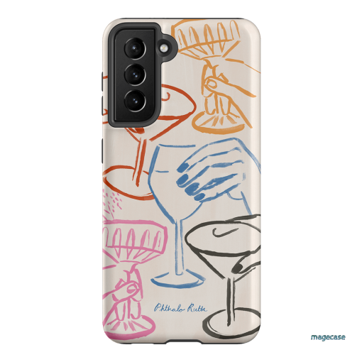 Cheers Multi Printed Phone Cases Samsung Galaxy S21 / Armoured by Phthalo Ruth - The Dairy