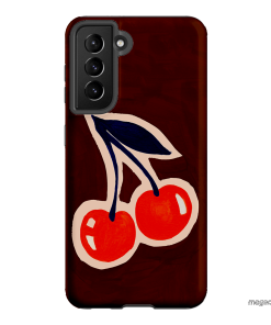 Cherries Printed Phone Cases Samsung Galaxy S21 / Armoured by Studio Bon - The Dairy