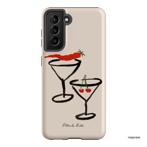 Chilli Cherry Printed Phone Cases by Phthalo Ruth - The Dairy