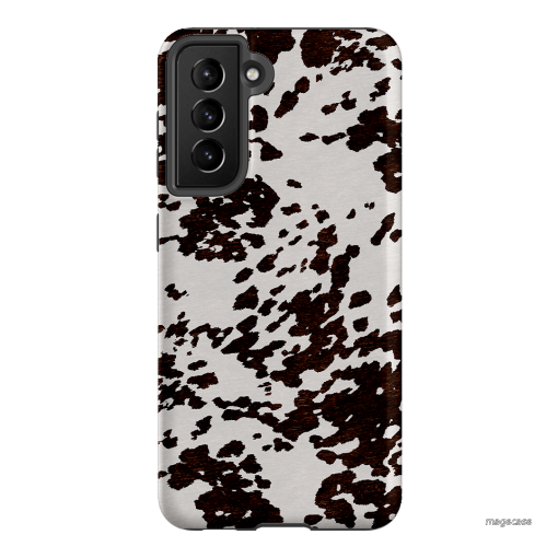 Cowhide Charm Printed Phone Cases Samsung Galaxy S21 / Armoured by The Dairy - The Dairy