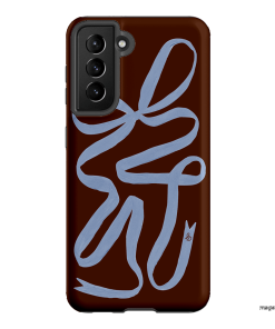 Mocha Ribbon Printed Phone Cases Samsung Galaxy S21 / Armoured by Jasmine Dowling - The Dairy