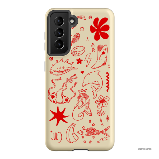 Spiced Cowboy Cream Printed Phone Cases Samsung Galaxy S21 / Armoured by Easty Beasty - The Dairy