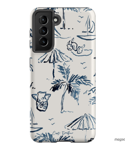 Balmy Blue Printed Phone Cases Samsung Galaxy S21 / Armoured by Cass Deller - The Dairy