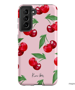 Cherry Rose Printed Phone Cases Samsung Galaxy S21 / Armoured by Kerrie Hess - The Dairy