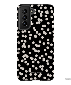 Mini Confetti Noir Printed Phone Cases Samsung Galaxy S21 / Armoured by Veronica Tucker - The Dairy