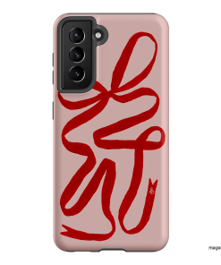 Valentine Ribbon Printed Phone Cases Samsung Galaxy S21 / Armoured by Jasmine Dowling - The Dairy
