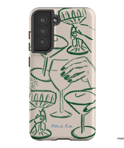 Cheers Printed Phone Cases Samsung Galaxy S21 FE / Armoured by Phthalo Ruth - The Dairy