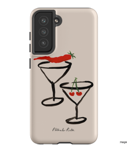 Chilli Cherry Printed Phone Cases by Phthalo Ruth - The Dairy