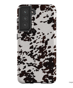 Cowhide Charm Printed Phone Cases Samsung Galaxy S21 FE / Armoured by The Dairy - The Dairy