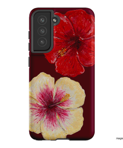 Hibiscus Flower Printed Phone Cases Samsung Galaxy S21 FE / Armoured by BG. Studio - The Dairy