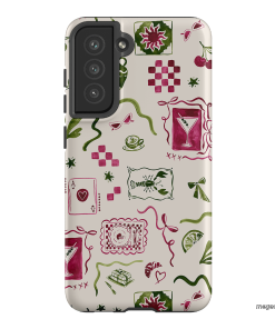 Martini Gal Printed Phone Cases Samsung Galaxy S21 FE / Armoured by Charlie Taylor - The Dairy