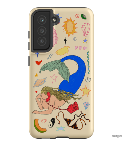 Mermaid Salad Cream Printed Phone Cases Samsung Galaxy S21 FE / Armoured by Easty Beasty - The Dairy