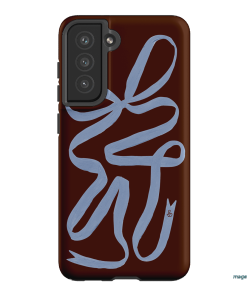 Mocha Ribbon Printed Phone Cases Samsung Galaxy S21 FE / Armoured by Jasmine Dowling - The Dairy
