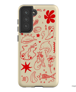 Spiced Cowboy Cream Printed Phone Cases Samsung Galaxy S21 FE / Armoured by Easty Beasty - The Dairy