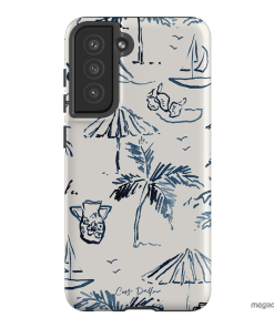 Balmy Blue Printed Phone Cases Samsung Galaxy S21 FE / Armoured by Cass Deller - The Dairy