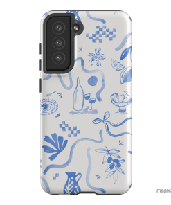 Mediterranean Wave Printed Phone Cases by Charlie Taylor - The Dairy
