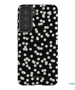 Mini Confetti Noir Printed Phone Cases Samsung Galaxy S21 FE / Armoured by Veronica Tucker - The Dairy