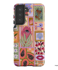 Summer Postcards Printed Phone Cases Samsung Galaxy S21 FE / Armoured by Amy Gibbs - The Dairy