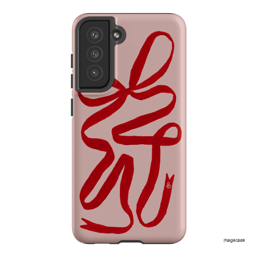 Valentine Ribbon Printed Phone Cases Samsung Galaxy S21 FE / Armoured by Jasmine Dowling - The Dairy