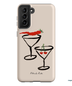 Chilli Cherry Printed Phone Cases by Phthalo Ruth - The Dairy