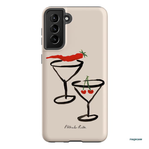 Chilli Cherry Printed Phone Cases by Phthalo Ruth - The Dairy