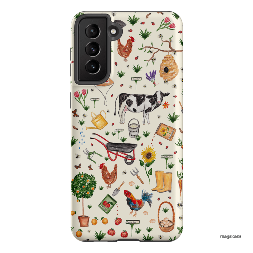 Farm Stay Printed Phone Cases Samsung Galaxy S21 Plus / Armoured by BG. Studio - The Dairy
