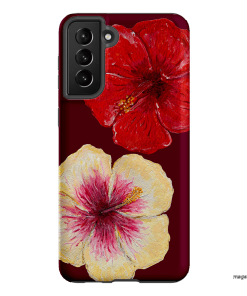 Hibiscus Flower Printed Phone Cases Samsung Galaxy S21 Plus / Armoured by BG. Studio - The Dairy