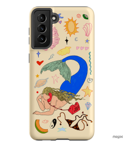 Mermaid Salad Cream Printed Phone Cases Samsung Galaxy S21 Plus / Armoured by Easty Beasty - The Dairy