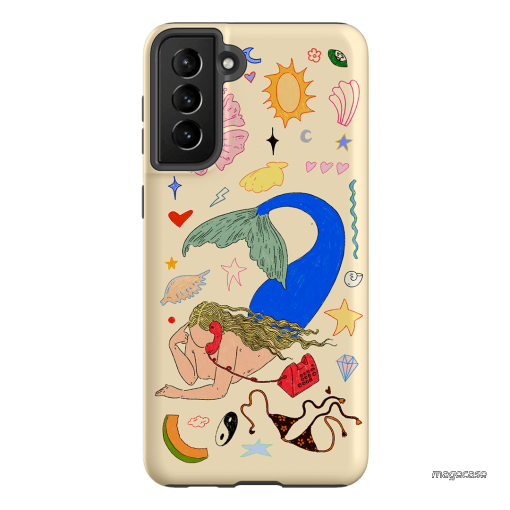 Mermaid Salad Cream Printed Phone Cases Samsung Galaxy S21 Plus / Armoured by Easty Beasty - The Dairy
