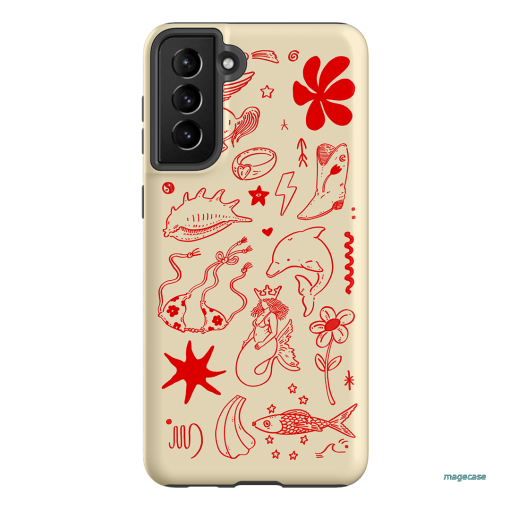 Spiced Cowboy Cream Printed Phone Cases Samsung Galaxy S21 Plus / Armoured by Easty Beasty - The Dairy
