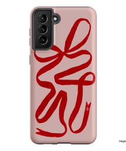 Valentine Ribbon Printed Phone Cases Samsung Galaxy S21 Plus / Armoured by Jasmine Dowling - The Dairy