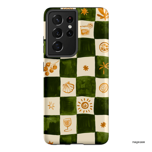 Afternoon Mezze Printed Phone Cases Samsung Galaxy S21 Ultra / Armoured by Charlie Taylor - The Dairy