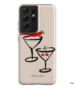 Chilli Cherry Printed Phone Cases by Phthalo Ruth - The Dairy